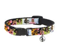 Cat Collar Breakaway with Bell The Proud Family 6-Character Block Poses NARROW F