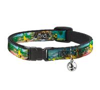 Cat Collar Breakaway with Bell The Wizard of Oz Yellow Brick Road Scenes NARROW