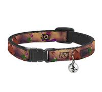 Cat Collar Breakaway with Bell Timon & Pumba The Hula Song Poses NARROW Fits 8.5