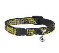 Cat Collar Breakaway with Bell Truth and Justice Yellow NARROW Fits 8.5-12"