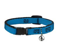 Cat Collar Breakaway with Bell Turquoise NARROW Fits 8.5-12"