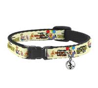 Cat Collar Breakaway with Bell WINNIE THE POOH and Friends Poses and Title Logos