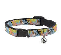 Cat Collar Breakaway with Bell Winnie the Pooh Eeyore Butterfly Pose Floral Coll