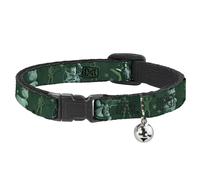 Cat Collar Breakaway with Bell Woody & Friends KEEP CALM & REACH FOR THE SKY Blu