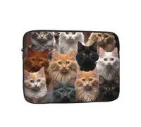 Cat Collection Custodia per laptop da 15 pollici, TSA Custodia protettiva per notebook antiurto Custodia protettiva per notebook resistente all'acqua Custodia per il trasporto del computer Valigetta