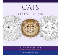 Cat Coloring Book: 50 Adorable Designs for Adults: By the Scribble Spark Team
