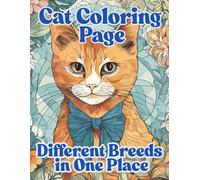 Cat Coloring Page: Different Breeds in One Place