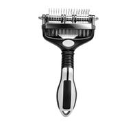 Cat Comb For Shedding | Gentle Non-Slip Metal Teeth Undercoat Rake