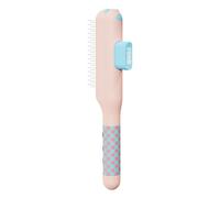 Cat Comb - Self-Cleaning Anti Slip Tool | Metal Teeth Comb For Shedding, Grooming Brush For Cat And Dog, Anti-Slip Handle; Perfect For Removing Loose And Keeping Your Pet’s Coat Healthy
