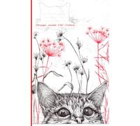 Cat Composition Book: Courious Cat | unruled/plain/blank | cover art | cat lover | fine art book: 5"x8" - 13x20 cm - 100 pages - artwork by anita rossi