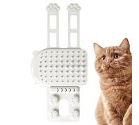 Cat Corner Groomer, Wall Mounted Cat Face Massager, 7,87 x 3,94 pollici Personal Grooming Soft Bristle Brush, Easy-Install Cat Scratch Tool for Table Legs and Furniture Corners