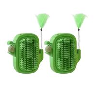 Cat Corner Scratcher, Cactus Hair Comb, Feather Catnip Toy, Stress Relief Massage Design, Sensory Play Stimolation, Indoor Interactive Play, 4.92x5.12