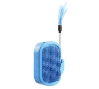 Cat Corner Scratcher, Grooming Brush Tool, Wall-Mounted Pet Comb, Gentle Massage Bristles, Pp Material, Ideal for Furniture and Indoor Use, 13 x 10 cm, 5,12 x 3,94 pollici, grigio/blu