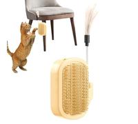 Cat Corner Scratcher, Grooming Brush Tool, Wall-Mounted Pet Comb, Gentle Massage Bristles, Pp Material, Ideal for Furniture and Indoor Use, 13 x 10 cm, 5,12 x 3,94 pollici, grigio/blu