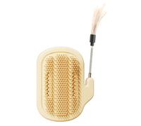 Cat Corner Scratcher, Self Groomer Brush, 5.12x3.94 Inches Built in Catnip and Massage Comb Design, Furniture Protector for Cats, Rabbits, Dogs, Couch, Table, Indoor Home Use