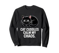 Cat Cuddles Calm My Chaos Anxiety Felpa