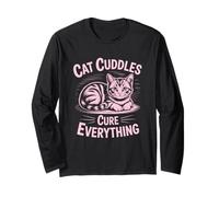 Cat Cuddles Cure Everything Maglia a Manica
