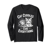 Cat Cuddles Cure Everything Maglia a Manica