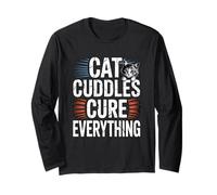 Cat Cuddles Cure Everything Maglia a Manica