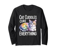 Cat Cuddles Cure Everything Maglia a Manica