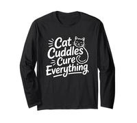 Cat Cuddles Cure Everything Maglia a Manica
