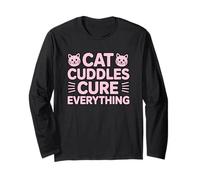 Cat Cuddles Cure Everything Maglia a Manica