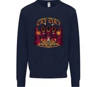 Cat Cult Evil Feline Devil Worship Satanico Felpa Per Bambini