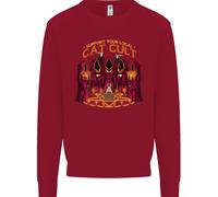 Cat Cult Evil Feline Devil Worship Satanico Felpa Per Bambini