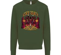 Cat Cult Evil Feline Devil Worship Satanico Felpa Per Bambini