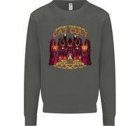 Cat Cult Evil Feline Devil Worship Satanico Felpa Per Bambini