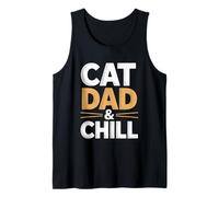 Cat Dad And Chill Canotta