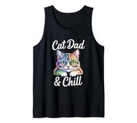 Cat Dad And Chill Canotta