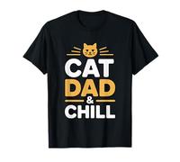 Cat Dad And Chill Maglietta