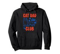 Cat Dad Club Uomo Life Is Better with Cats Uomo Felpa con Cappuccio
