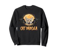 Cat Dad Halloween Costume Cat Dadcula Funny Cats Lovers Felpa