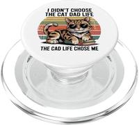 Cat Dad Life ha scelto me divertente gatto retrò PopSockets PopGrip per MagSafe