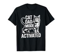 Cat Dad Mode Activated Maglietta