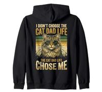 Cat Dad - Non Ho Scelto The Cat Dad Life Felpa con Cappuccio