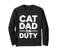 Cat Dad On Duty Maglia a Manica