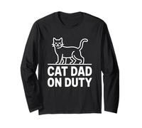 Cat Dad On Duty Maglia a Manica