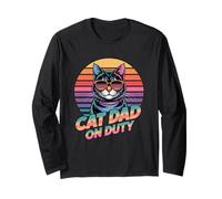 Cat Dad On Duty Maglia a Manica