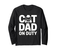 Cat Dad On Duty Maglia a Manica