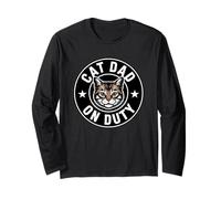 Cat Dad On Duty Maglia a Manica