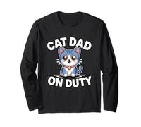 Cat Dad On Duty Maglia a Manica