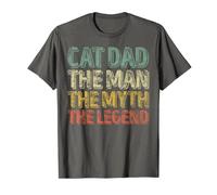 Cat Dad The Man The Myth The Legend Shirt Funny Christmas Gi Maglietta
