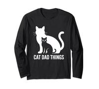 Cat Dad Things Maglia a Manica