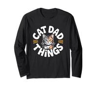 Cat Dad Things Maglia a Manica