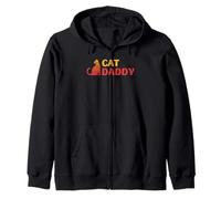 Cat Daddy Retro Shades Cool Pet Padre Kitty Lover Art Look Felpa con Cappuccio