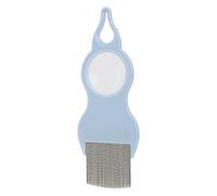 Cat Deshedding Comb - 27 g Comfortable Shedding Pet Comb With Magnifier | Cat Grooming Comb, Pet Knots Removal, Metal Teeth, Grooming Tool For Short Medium And Long Pet Hair, Pet Supplies