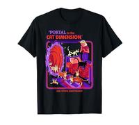 Cat Dimension Sci Fi Retro Vintage Funny Adult Humor Maglietta
